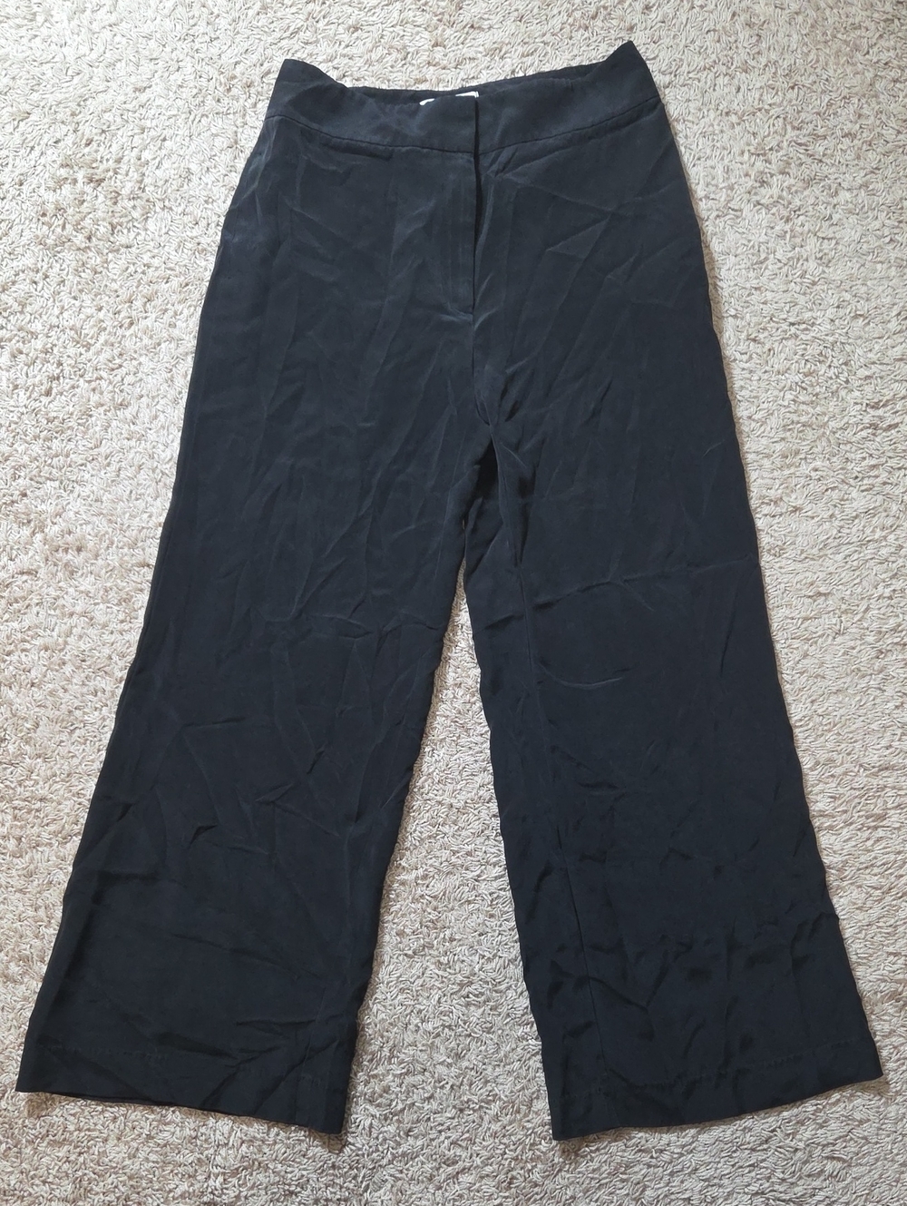 Lafayette 148 New York Black Wide-Leg Trousers